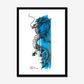 Little Blue Dragon | Framed Print