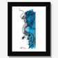 Little Blue Dragon | Framed Print