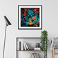 The Fire Calligrapher | Framed Print