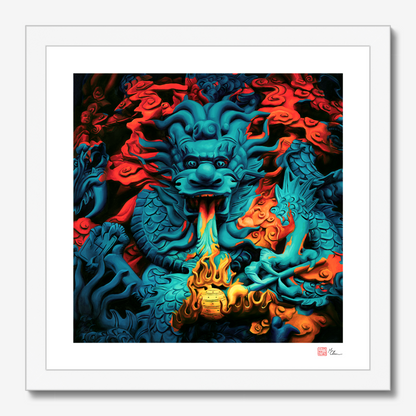 The Fire Calligrapher | Framed Print