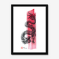 Little Red Dragon | Framed Print