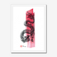 Little Red Dragon | Framed Print