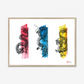 Three Little Dragons | Framed Print