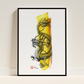 Little Yellow Dragon | Framed Print